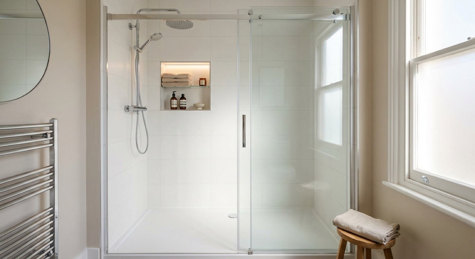 Walk-in shower installation — example of our work